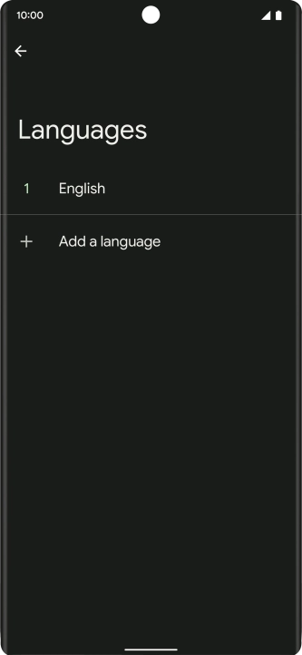 Press Add a language.