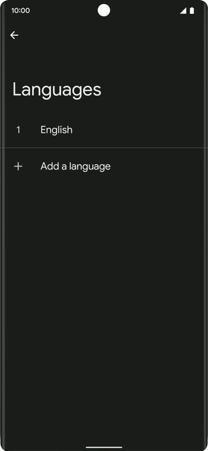 Press Add a language.