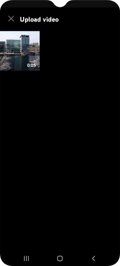 Press the required video clip.