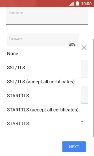 Press None to turn off the function.