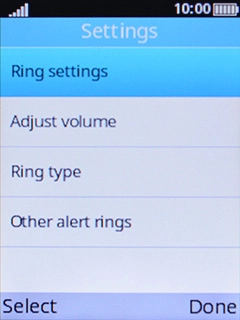 Select Adjust volume. Select Adjust volume.