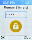 If your SIM is locked, key in your PIN and press the Left selection key.