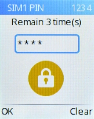 If your SIM is locked, key in your PIN and press the Left selection key.