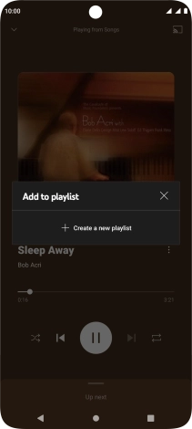Press Create a new playlist.