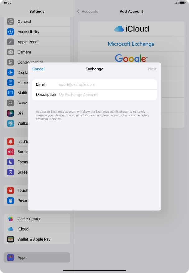 Press Email and key in your email address. Press Email and key in your email address.