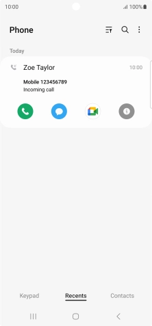Press the info icon. Press the info icon.