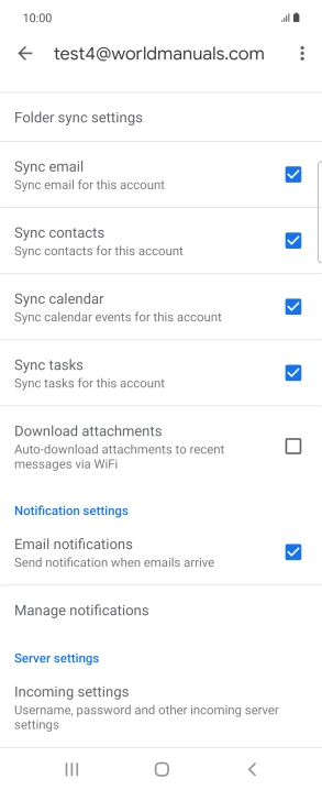 Press the field next to 
