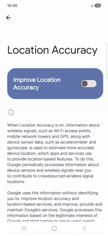 If you press the indicator next to 
