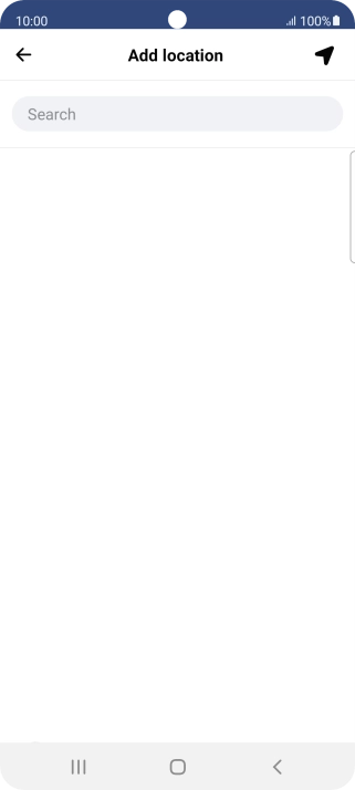 Press the search field and key in the required search word.