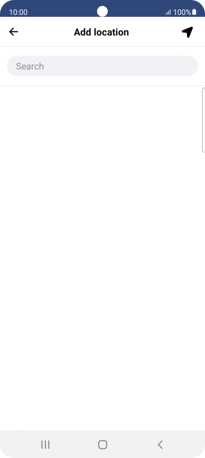 Press the search field and key in the required search word.