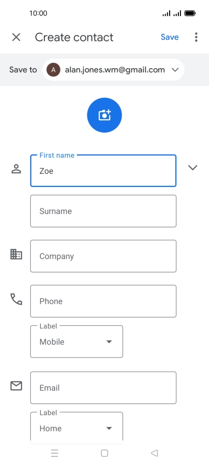 Press Surname and key in the required last name.