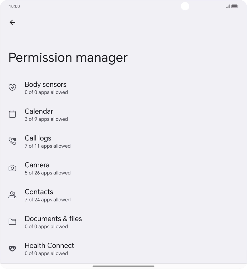 Press the required category. Press the required category.