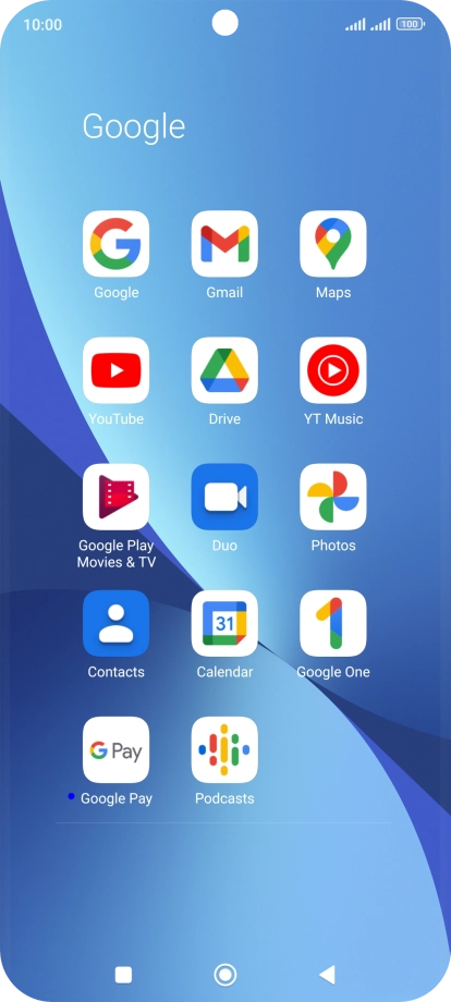 Press Gmail. Press Gmail.