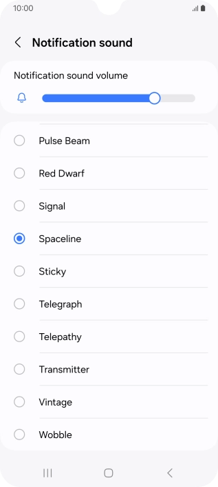 Press the required message tones to hear them.