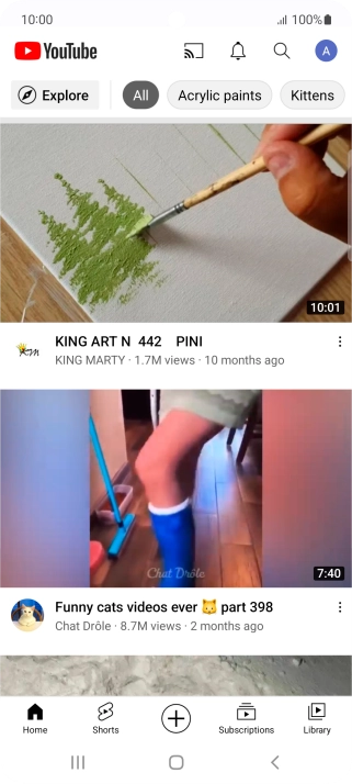 Press the upload icon.