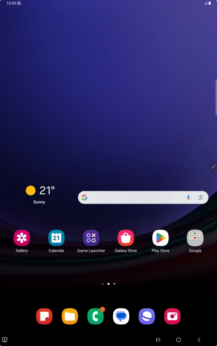 The missed calls icon shows that you have one or more missed calls.