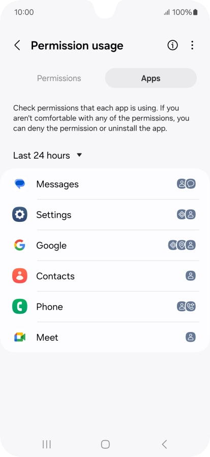 Press the drop down list.