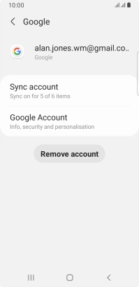 Press Sync account. Press Sync account.