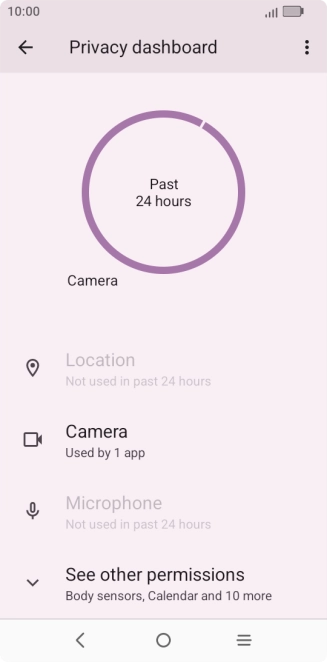 Press See other permissions.
