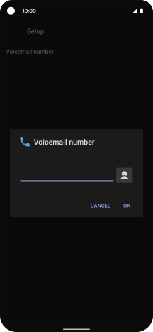 Key in +447836121121 and press OK.