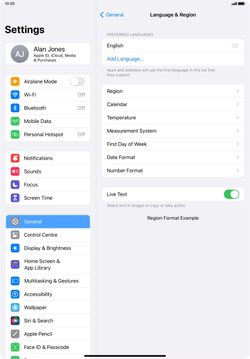 Press Add Language.... Press Add Language....