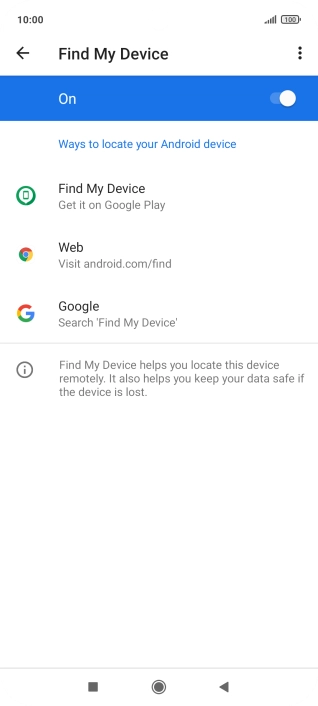 Press the Home key to return to the home screen.