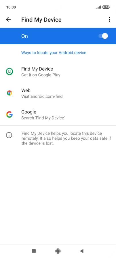 Press the Home key to return to the home screen.