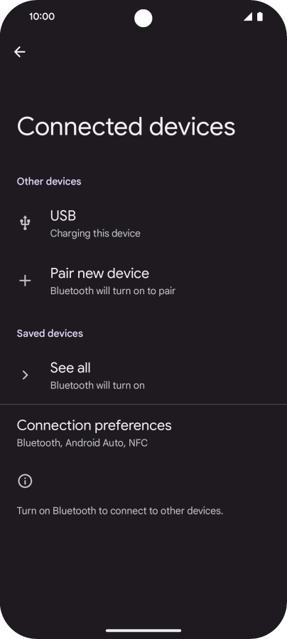 Press Pair new device.