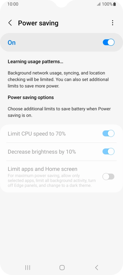 Press the Home key to return to the home screen.