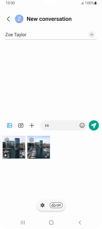 Press the gallery icon and go to the required folder.