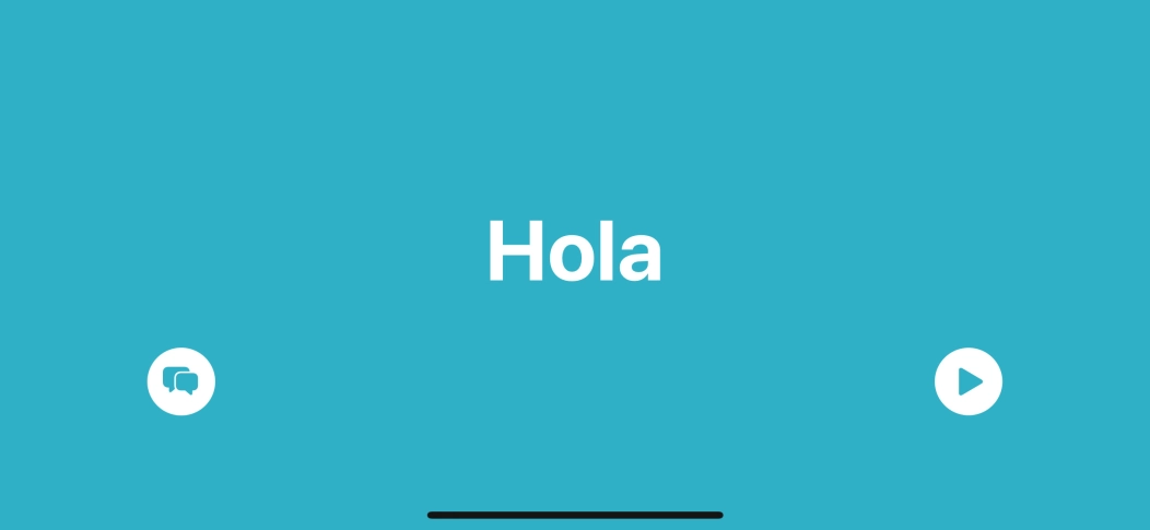 Press the split view icon to go back to display of both languages.