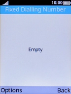 Press the Left selection key.