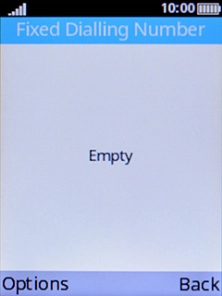 Press the Left selection key.