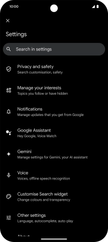 Press Google Assistant. Press Google Assistant.