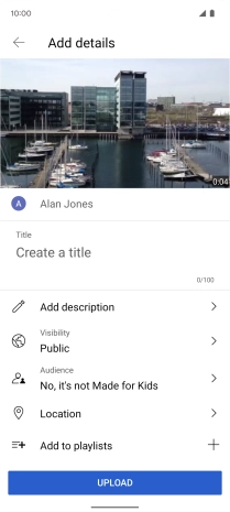 Press the field below 