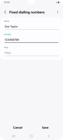 Press PIN2 and key in your PIN2. The default PIN2 is 1111.