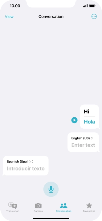 Press the menu icon.