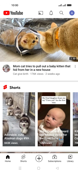 Press the upload icon.