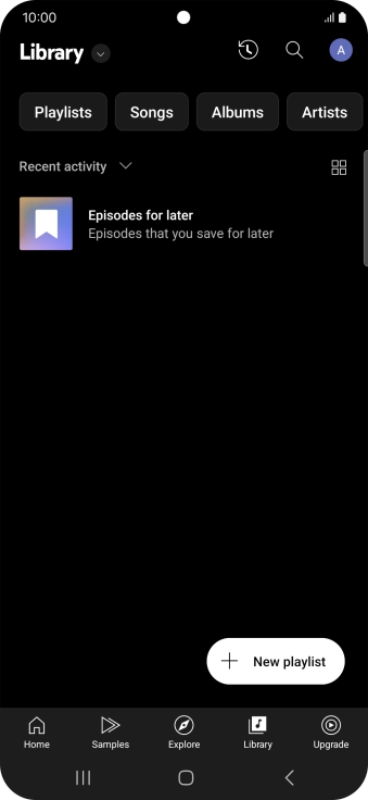 Press the drop down list.