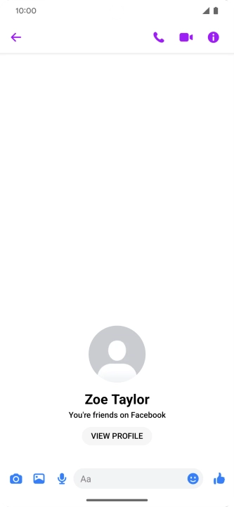 Press the text input field.