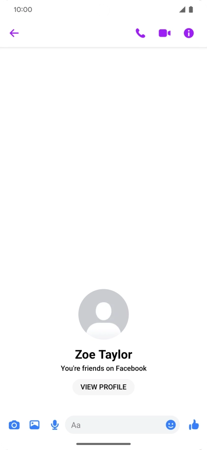 Press the text input field.