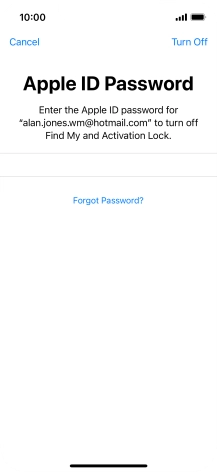 Press Turn Off. Press Turn Off.