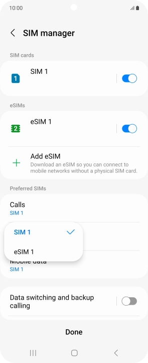 Press the required price plan.