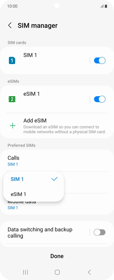 Press the required price plan.