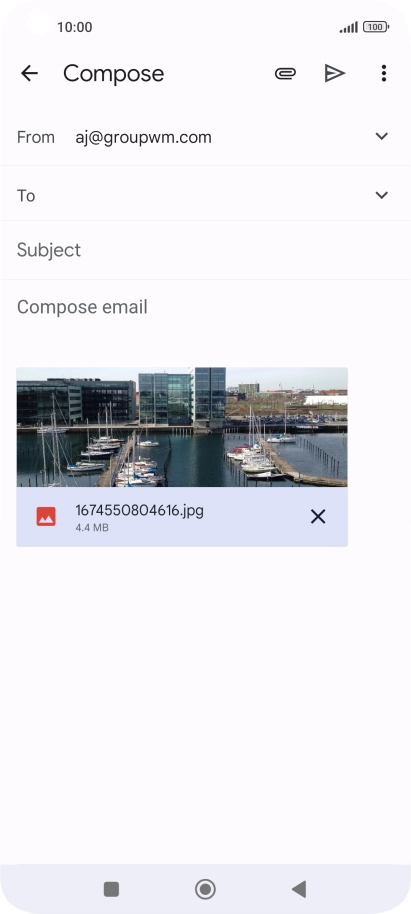 Press the field next to 