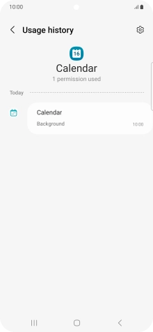 The app activity for the selected app is displayed. The app activity for the selected app is displayed.