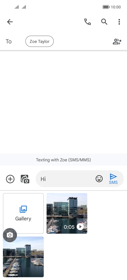 Press Gallery and go to the required folder. Press Gallery and go to the required folder.