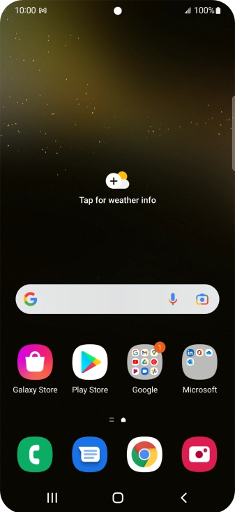 The email message icon shows that you've received a new email message.