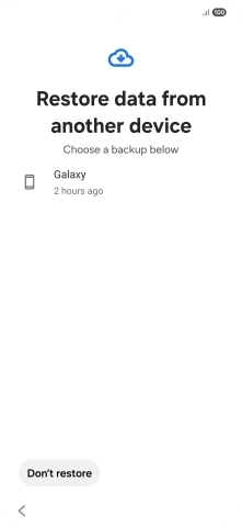 Press the required backup and your phone restores the content of the selected backup. Subsequently, follow the instructions on the screen to set up your phone and prepare it for use.