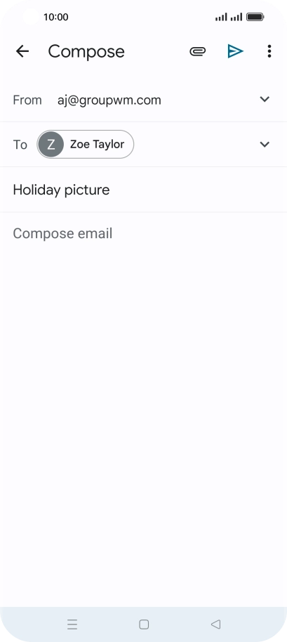 Press the text input field.
